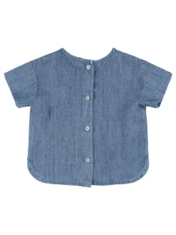Camicia in lyocell e lino