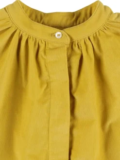 Camicia in millerighe a pieghe
