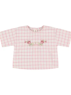 Camicia in misto cotone check