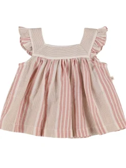 Camicia in misto in cotone biologico a righe