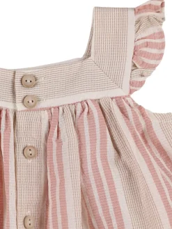 Camicia in misto in cotone biologico a righe
