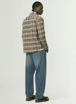 Camicia in misto lana a quadri
