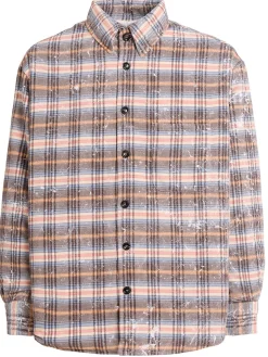 Camicia in misto lana a quadri