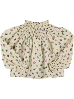 Camicia in mussola di cotone stampata