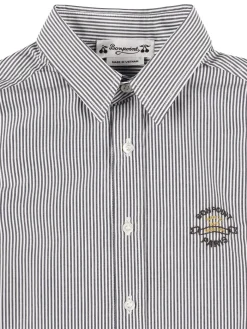 Camicia in popeline di cotone a righe