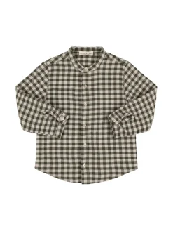 Camicia in popeline di misto cotone check