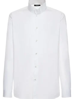Camicia in raso di cotone
