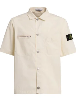 Camicia in twill di cotone stretch