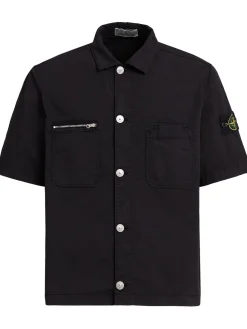 Camicia in twill di cotone stretch