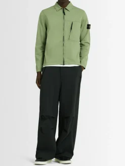 Camicia in twill di cotone stretch