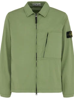 Camicia in twill di cotone stretch