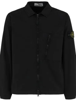 Camicia in twill di cotone stretch