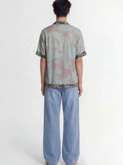 Camicia maniche corte Carltone in cupro