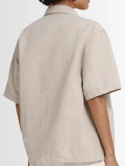 Camicia maniche corte in misto cotone Michigan