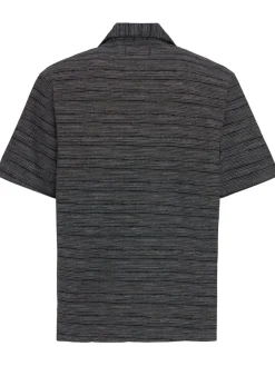 Camicia maniche corte jacquard Gellar