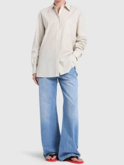 Camicia Nesson in popeline di cotone a righe