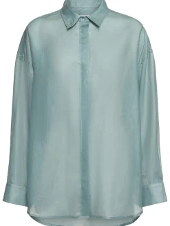 Camicia oversize in organza