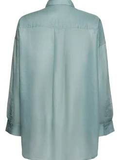 Camicia oversize in organza