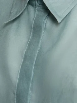 Camicia oversize in organza