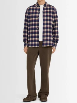 Camicia sartoriale in misto cotone check