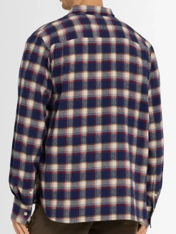 Camicia sartoriale in misto cotone check