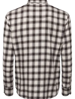 Camicia western in misto cotone check
