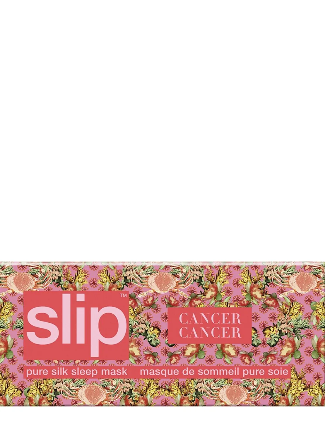 Cancer printed silk sleep mask
