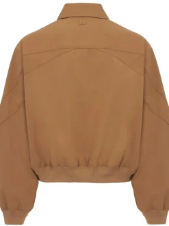 Canvas bomber jacket