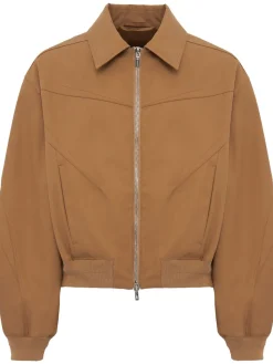 Canvas bomber jacket