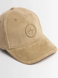 Cappello baseball in millerighe di cotone