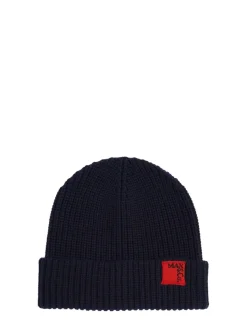 Cappello beanie in maglia di misto lana con logo