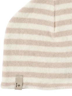 Cappello beanie in misto cotone a righe