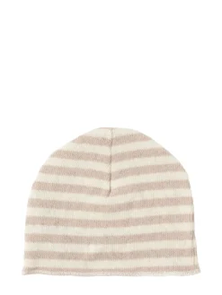 Cappello beanie in misto cotone a righe