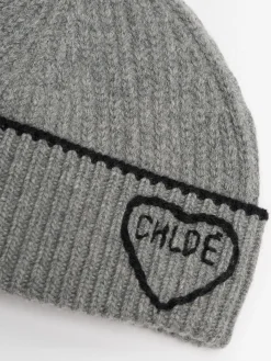 Cappello beani Encouer in maglia a coste con cuore