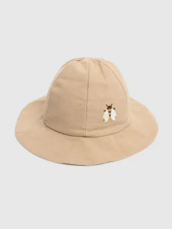 Cappello bucket in cotone stampa Bee