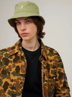Cappello bucket in tessuto washed