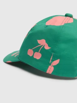 Cappello in cotone con stampa Fruit