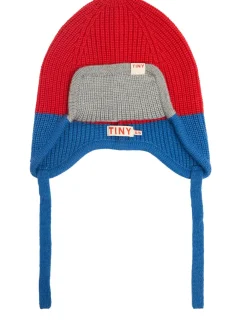 Cappello in misto lana color block
