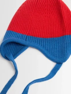 Cappello in misto lana color block