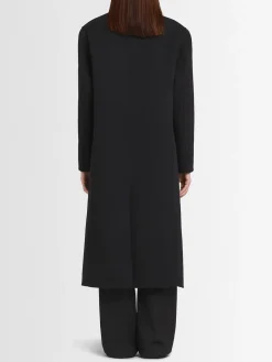 Cappotto doppiopetto Bianca in misto lana