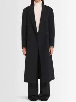 Cappotto doppiopetto Bianca in misto lana