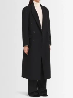 Cappotto doppiopetto Bianca in misto lana