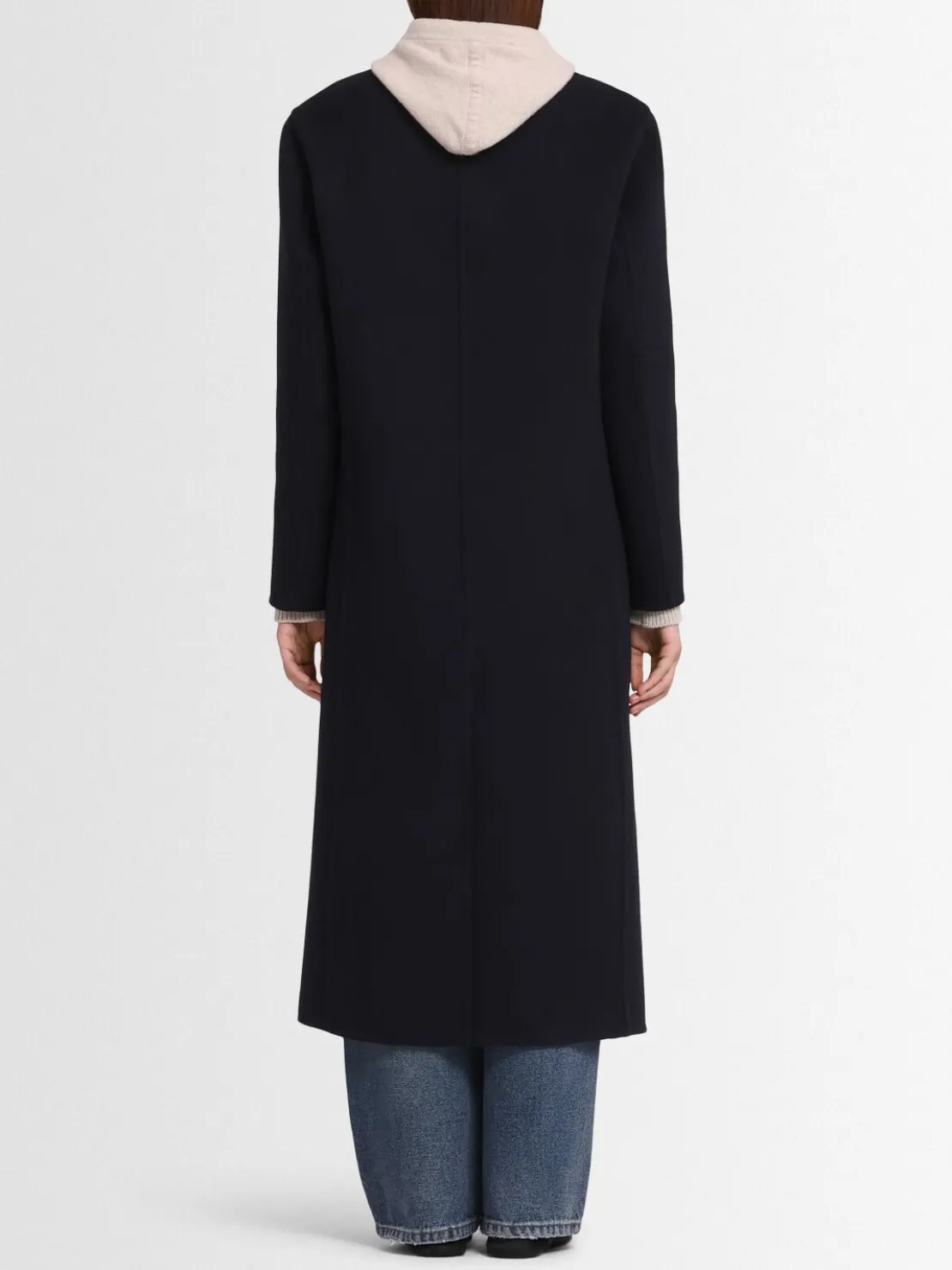 Cappotto doppiopetto Bianca in misto lana