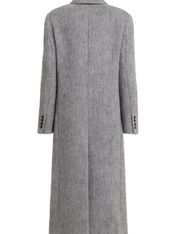 Cappotto doppiopetto in misto lana