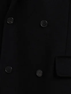 Cappotto doppiopetto in misto lana