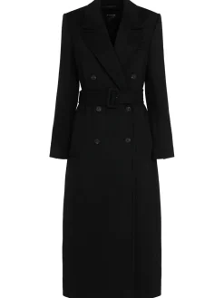 Cappotto doppiopetto lungo Kenner con cintura
