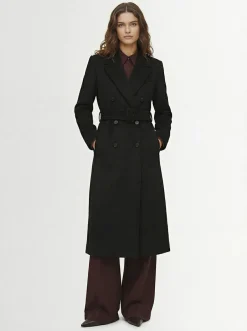 Cappotto doppiopetto lungo Kenner con cintura