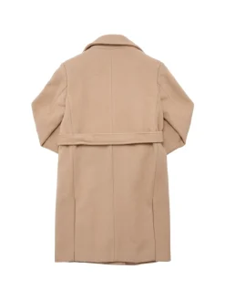 Cappotto in lana con cintura