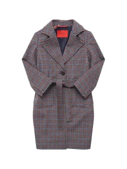 Cappotto in lana con cintura