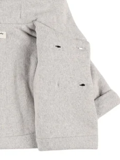 Cappotto in misto cotone con cappuccio